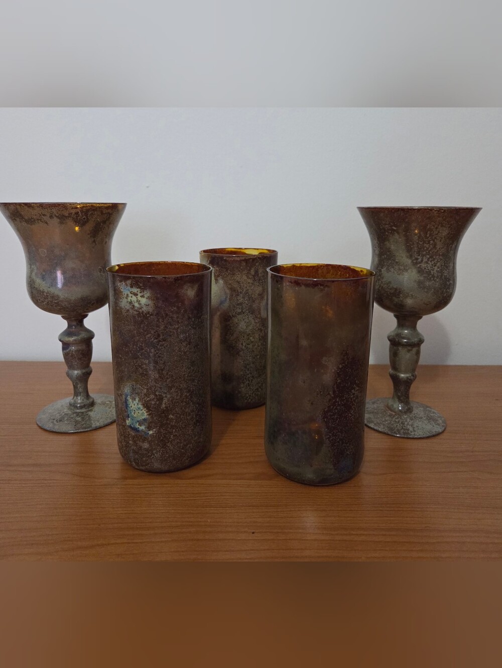 Vintage Polish Glassware by Hortensja Glassworks - 5 Pieces